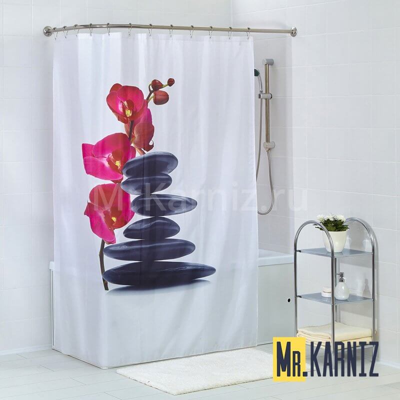 Штора для ванной Дикая орхидея Штора для ванной Дикая орхидея