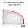 Карниз для ванны THERMOLUX TALIA 170х110 Усиленный 20 мм MrKARNIZ фото 1